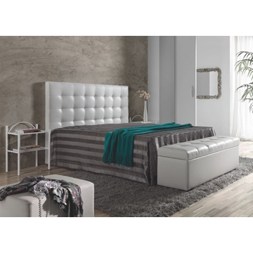 Cabecero y puff acolchado - Imagen 1