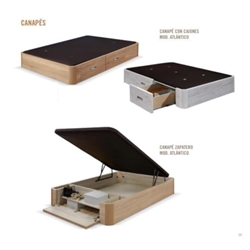 Canapé atlántico abatible frontal con zapatero ó cajones - Imagen 1