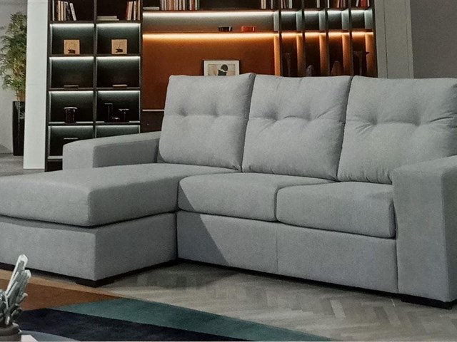 Chaisse Longue Color Gris Claro