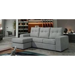 Chaisse Longue color gris claro - Imagen 1