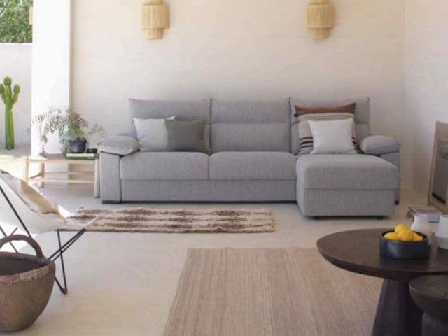 Chaisse Longue Color Gris