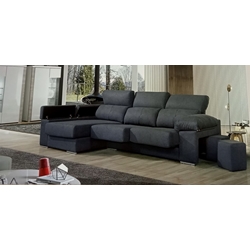 Chaisse Longue color marrón grisáceo ó gris marengo - Imagen 2