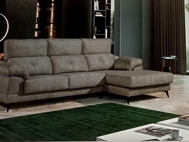 Chaisse Longue Verde Grisáceo 