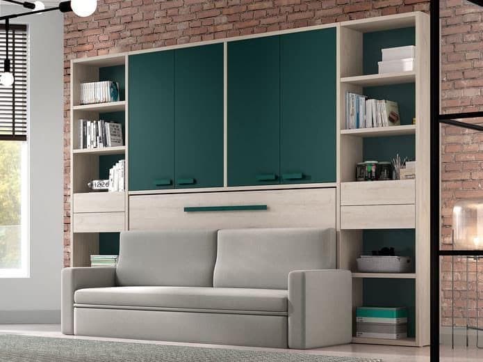 Foto 1 Composición cama Abatible Verde