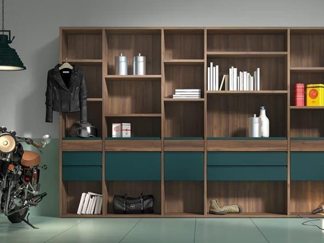 Composición Mueble Auxiliar Verde