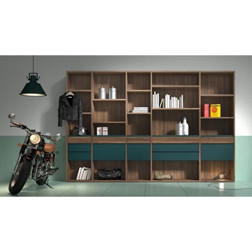 Composición mueble auxiliar verde - Imagen 1