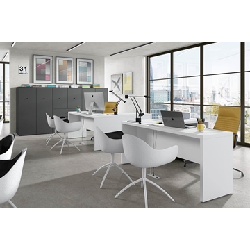 Composición oficina blanco - Imagen 1