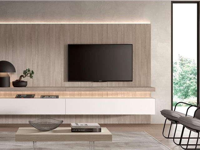 Composición Salón Madera Clara