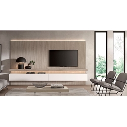 Composición salón madera clara - Imagen 1