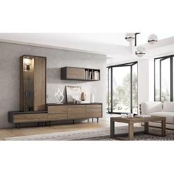 Composición salón madera - Imagen 1