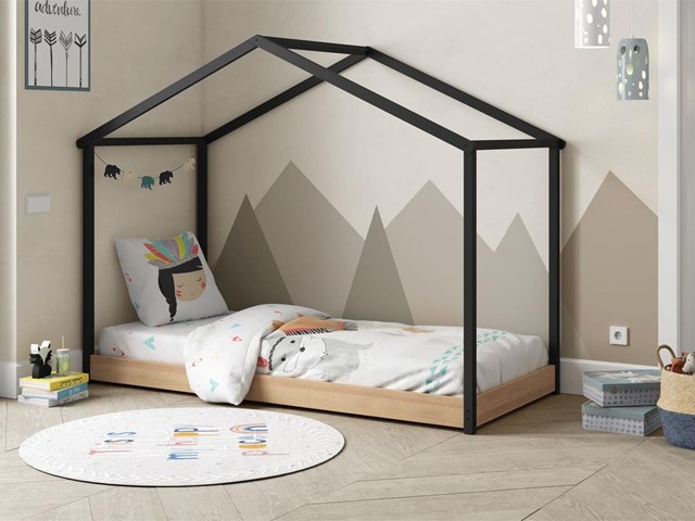 Dormitorio infantil tipo Montessori