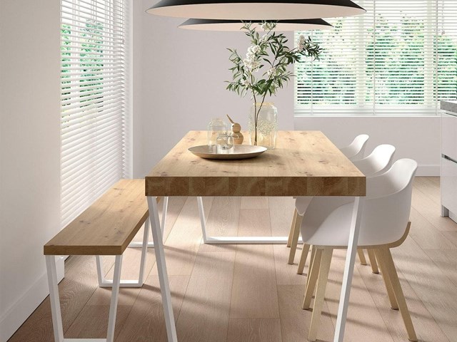 Mesa de Comedor Blanco Madera