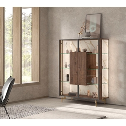 Mueble auxiliar madera oscura - Imagen 1