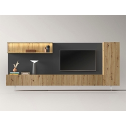 Mueble salón TV madera - Imagen 1