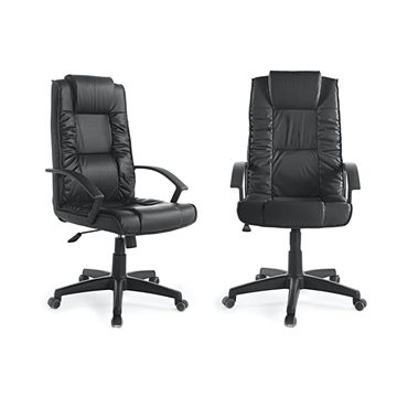 Silla oficina negra acolchada - Imagen 1