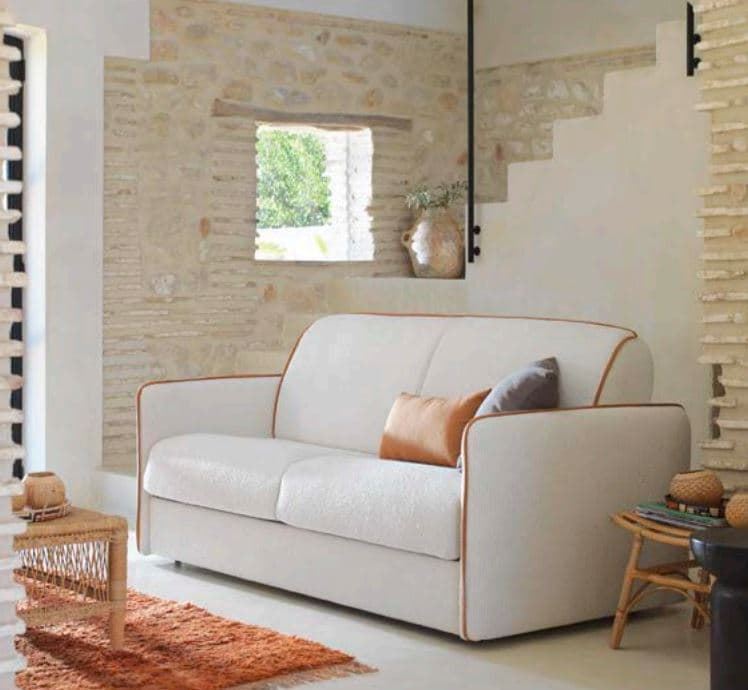 Sofá cama en blanco - Imagen 1