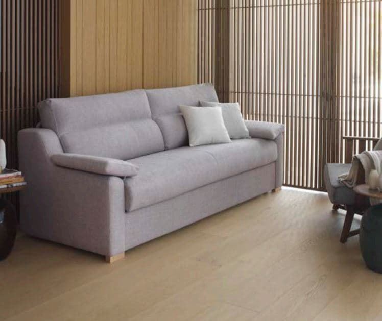 Sofá cama gris - Imagen 1